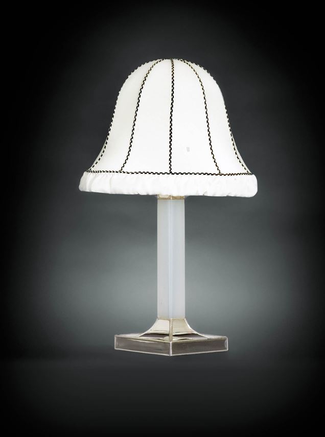 Josef Hoffmann / Wiener Werkstätte - Silver Table Lamp | MasterArt